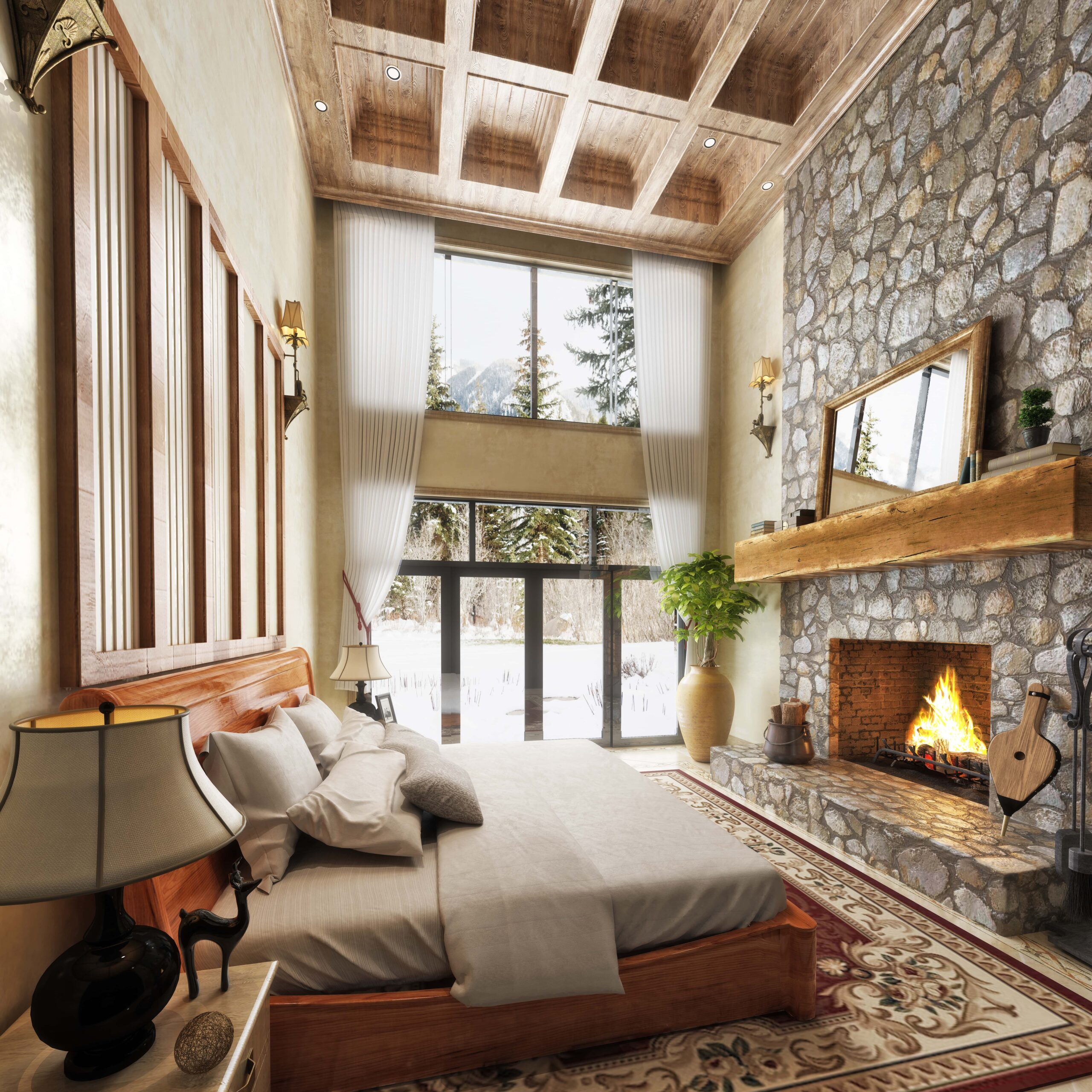cabin-bed-room