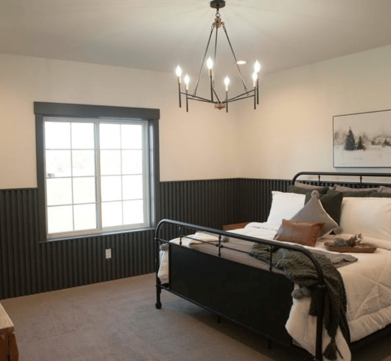 modern custom home design Idaho Falls TWebb Construction project master bedroom